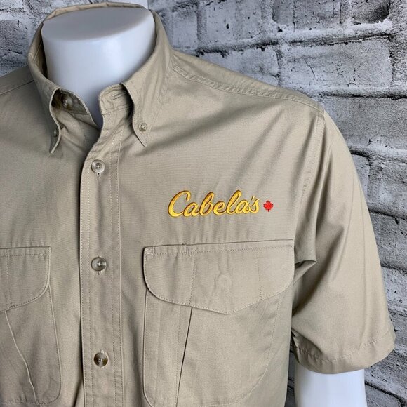 Cabela's Button Down Short Sleeve Casual Utility Shirt - Picture 2 of 9